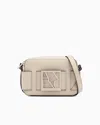 Armani Exchange Crossbody Bag With Logo In Beige
