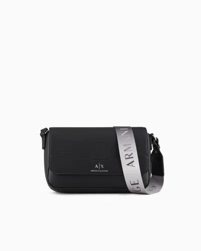 ARMANI EXCHANGE ALLOVER LOGO SHOULDER BAG