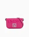 Armani Exchange Crossbody Bag With Logo In Fuchsia