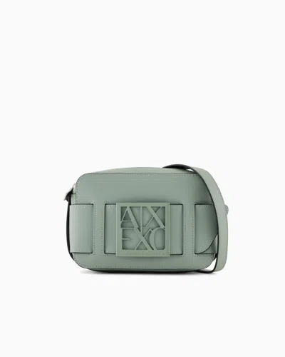 Armani Exchange Crossbody Bag With Logo In Green