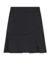 Armani Exchange Crossover Mini Skirt In Black
