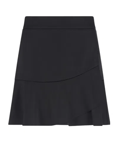 Armani Exchange Crossover Mini Skirt In Black