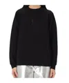 Armani Exchange Crystal-embellished Raglan Sweatshirt In Black