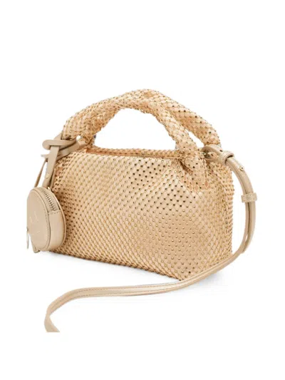 Armani Exchange Crystal-embellished Tote Bag In Nude