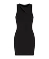 Armani Exchange Cut-out Detail Mini Dress In Black