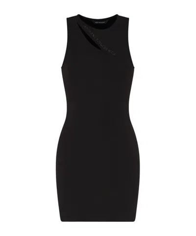 ARMANI EXCHANGE CUT-OUT DETAIL MINI DRESS