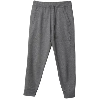 Armani Exchange Debossed Logonjogger Pants In Grey Cotton
