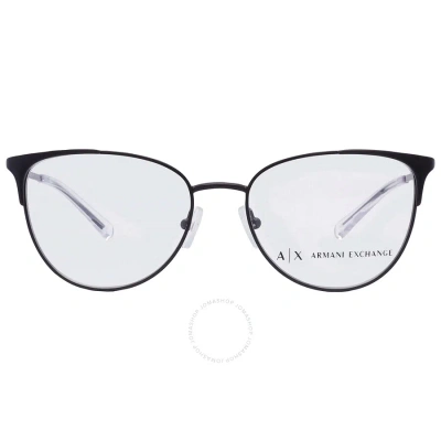 Armani Exchange Demo Oval Ladies Eyeglasses Ax1034 6000 52 In N/a