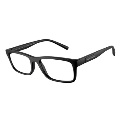 Armani Exchange Demo Pilot Men's Eyeglasses Ax3115f 8078 55 In Black