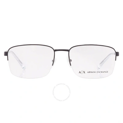 Armani Exchange Demo Rectangular Men's Eyeglasses Ax1053 6099 56 In N/a