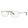 Armani Exchange Demo Rectangular Men's Eyeglasses Ax1057 6048 56