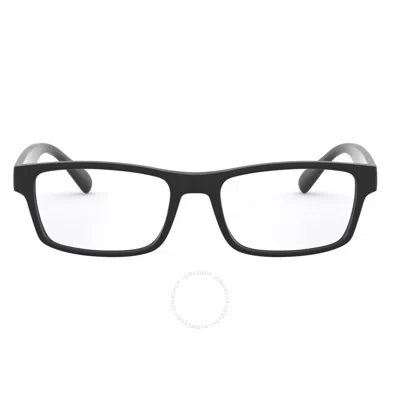 Armani Exchange Demo Rectangular Men's Eyeglasses Ax3070 8078 55 In Black