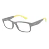 Armani Exchange 56mm Rectangle Optical Glasses In Gray