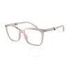 Armani Exchange Demo Square Ladies Eyeglasses Ax3088u 8275 54