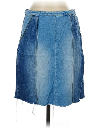 Pre-owned Armani Exchange Denim Skirt In Blue