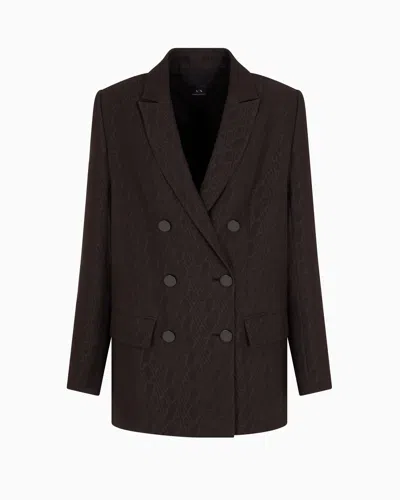 Armani Exchange Double Breasted Jackets In Brown