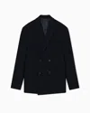 Armani Exchange Double Breasted Jackets In Black