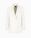 Armani Exchange Double Breasted Jackets In White