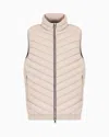 Armani Exchange Double-face Padded Sleeveless Down Jacket In Neutral