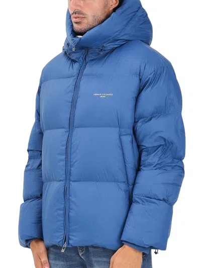 Armani Exchange Down Jacket - Light Blue