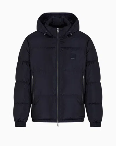 Armani Exchange Down Jackets In Blue