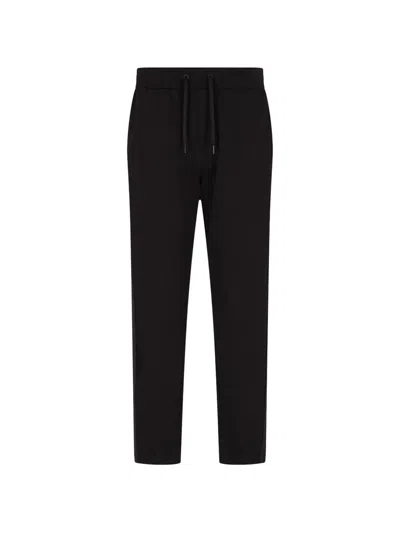 Armani Exchange Drawstring-fastening Track Pants In Black