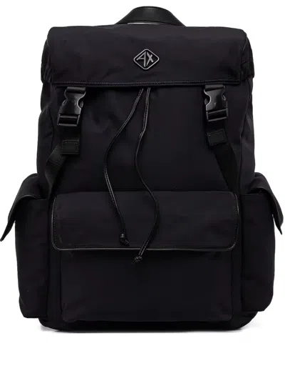 Armani Exchange Drawstring-flap Backpack