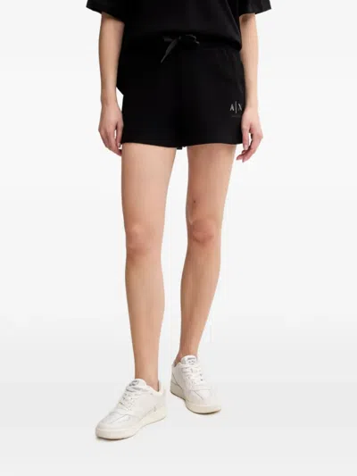 Armani Exchange Drawstring Shorts In Black