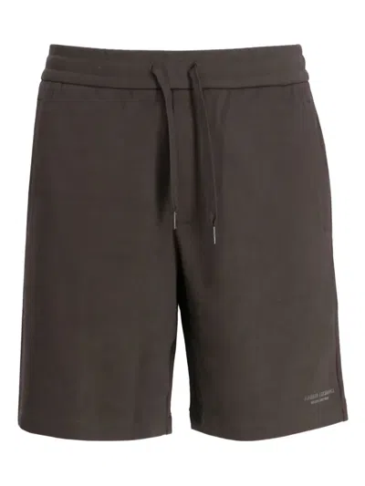 Armani Exchange Drawstring Shorts In Brown