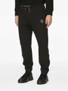Armani Exchange Drawstring Track Pants In Black