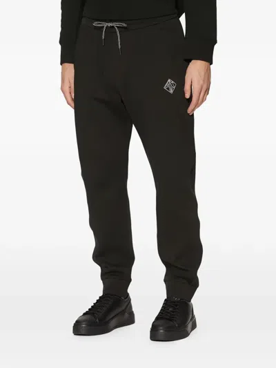 Armani Exchange Drawstring Track Pants In Black
