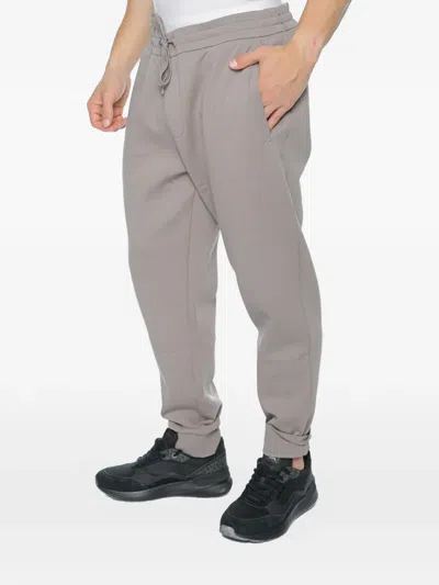 Armani Exchange Drawstring Track Pants In Gray