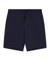 Armani Exchange Drawstring-waist Bermuda Shorts In Blue