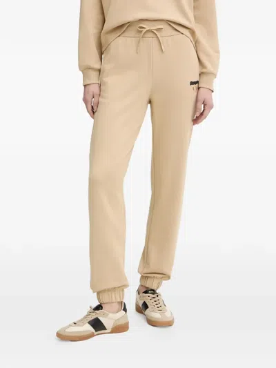 Armani Exchange Drawstring-waist Logo-detail Track Pants In Neutral