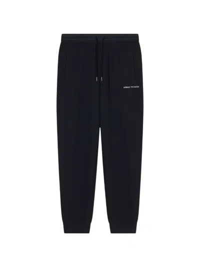 Armani Exchange Drawstring-fastening Track Pants In Black