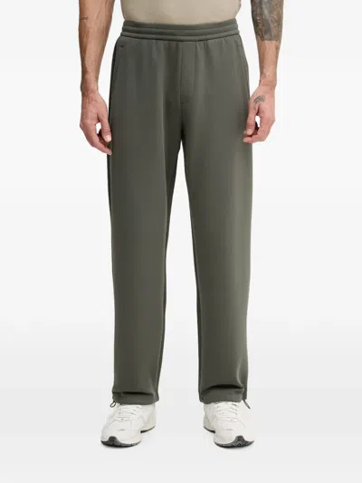 Armani Exchange Drawstring-hem Track Pants In Green