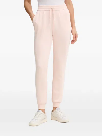 Armani Exchange Drawstring-waist Logo-embroidered Track Pants In Pink