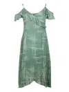 Armani Exchange Vestido Midi - Verde In Green