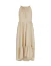 Armani Exchange Fluid Midi Dress With Halterneck