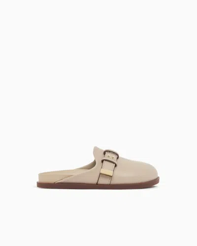 Armani Exchange Eco-sandals In Brown