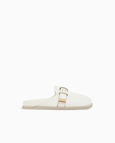 Armani Exchange Eco-sandals In White