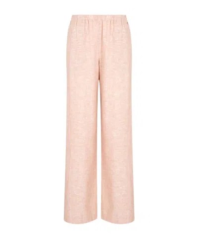 Armani Exchange Elastic Waist Casual Pants In Nude