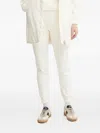 Armani Exchange Elastic-waist Joggers In White