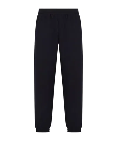 Armani Exchange Elastic Waist Track Pants In Deep Navy Blue