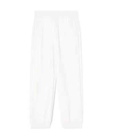 Armani Exchange Elastic Waist Track Pants In White