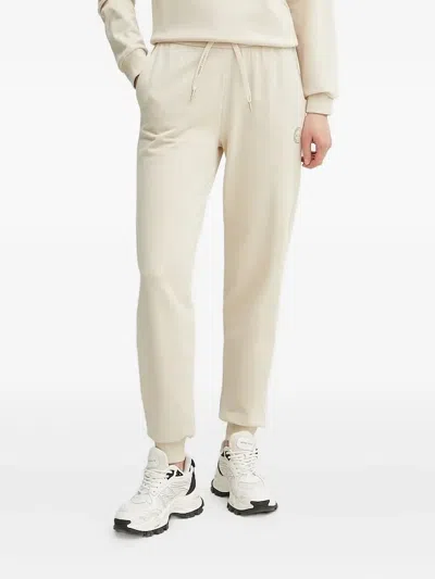 Armani Exchange Elasticated-cuff Joggers In Neutral