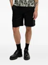 Armani Exchange Elasticated-waistband Shorts In Black