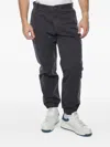 Armani Exchange Elasticated-cuff Trousers In Black