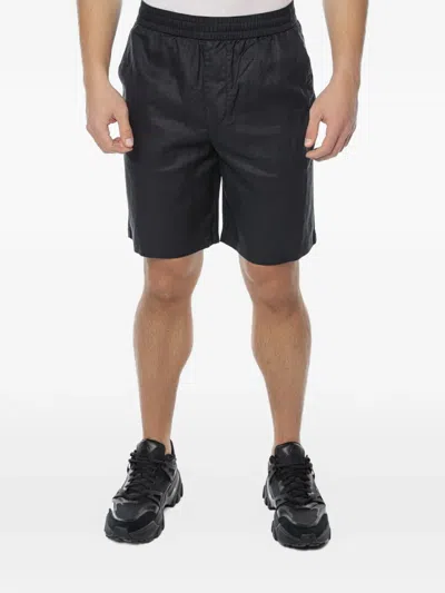Armani Exchange Elasticated-waistband Shorts In Black