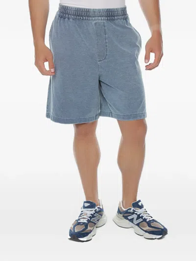 Armani Exchange Elasticated-waistband Shorts In Gray